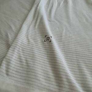 Lululemon White Striped Top